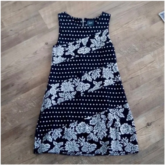 Anthropologie Maeve Knit Dress Black and White Medium - Picture 5 of 5